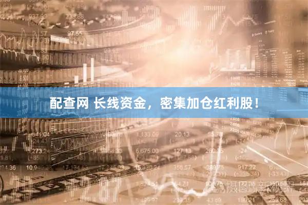 配查网 长线资金，密集加仓红利股！